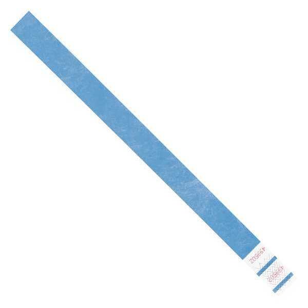 Tyvek Tyvek Wristbands, 3/4" x 10", Blue, 500/Case - WR101BE