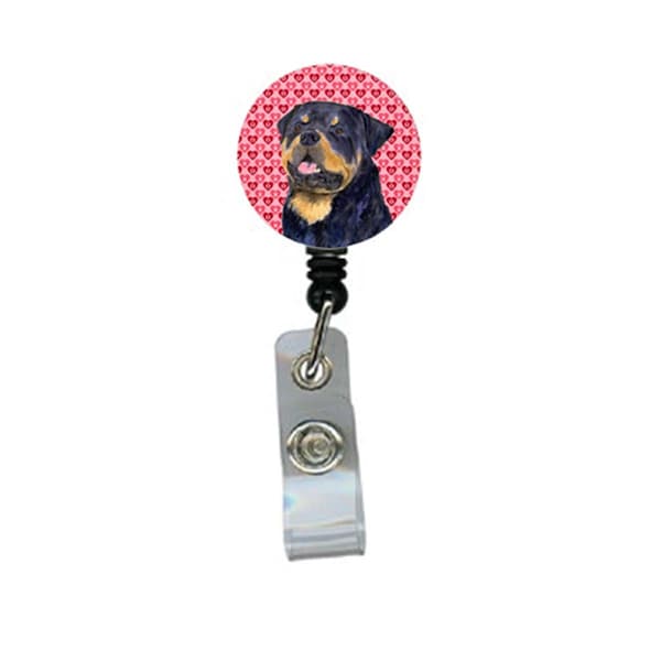Carolines Treasures Rottweiler Retractable Badge Reel Or Id Holder With Clip - SS4524BR