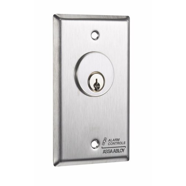 Alarm Controls Alarm Controls MCK-4 Mortise Key Switch - Stainless Steel - MCK4