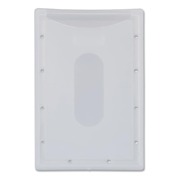 Advantus Clear ID Card Holder, Horizontal, Clear 2.31" x 3.69" Holder, 2.13" x 3.38" Insert, PK25, 25PK - 97100