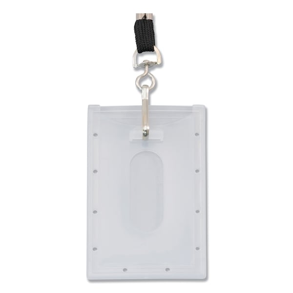 Advantus Clear ID Card Holder, Horizontal, Clear 2.31" x 3.69" Holder, 2.13" x 3.38" Insert, PK25, 25PK - 97100