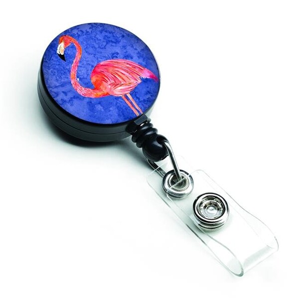 Carolines Treasures Carolines Treasures 8685BR Flamingo Retractable Badge Reel - 8685BR