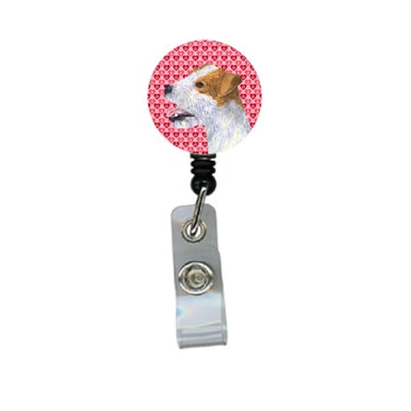 Teachers Aid Jack Russell Terrier Retractable Badge Reel Or Id Holder With Clip - TE629615