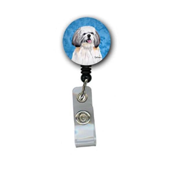 Carolines Treasures Shih Tzu Retractable Badge Reel Or Id Holder With Clip - SC9128BU-BR