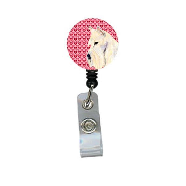 Teachers Aid Scottish Terrier Retractable Badge Reel Or Id Holder With Clip - TE629635
