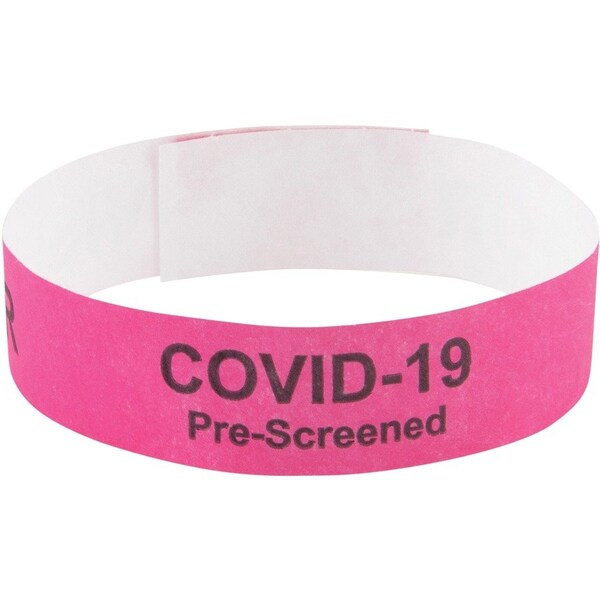 Advantus Wristband, Tyvek, Visitor, 100PK - AVT76099