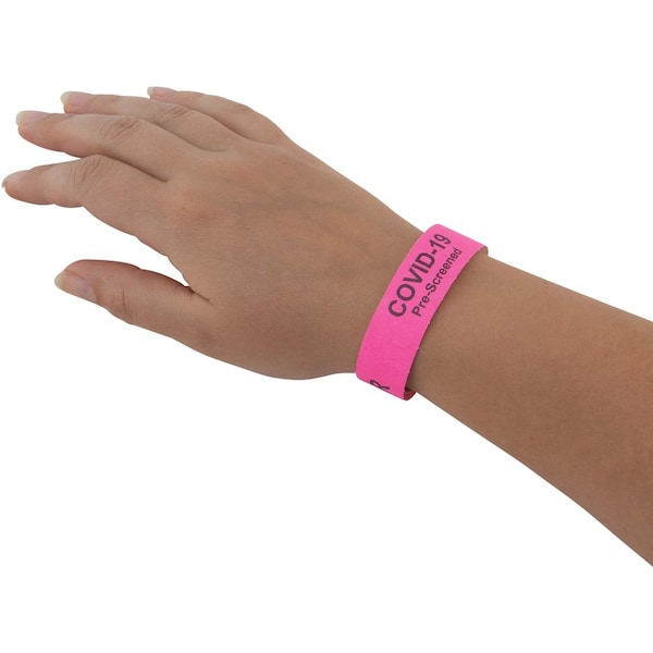 Advantus Wristband, Tyvek, Visitor, 100PK - AVT76099