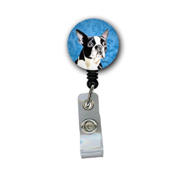 Teachers Aid Boston Terrier Retractable Badge Reel Or Id Holder With Clip - TE242133