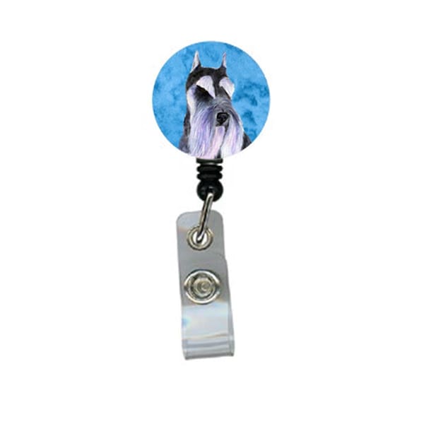 Teachers Aid Schnauzer Retractable Badge Reel Or Id Holder With Clip - TE234798