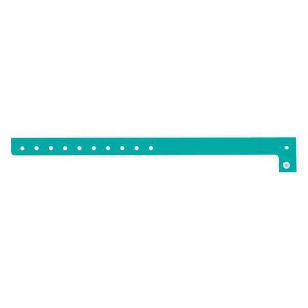 Identiplus ID Wristband, L-Shaped, Aqua, PK500 - P1-13