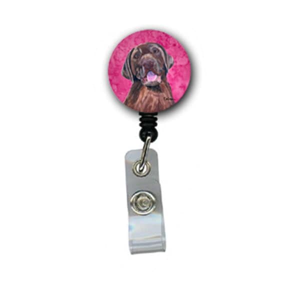 Carolines Treasures Labrador Retractable Badge Reel Or Id Holder With Clip - SC9127PK-BR