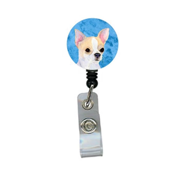 Carolines Treasures Chihuahua Retractable Badge Reel Or Id Holder With Clip - SS4749-BU-BR