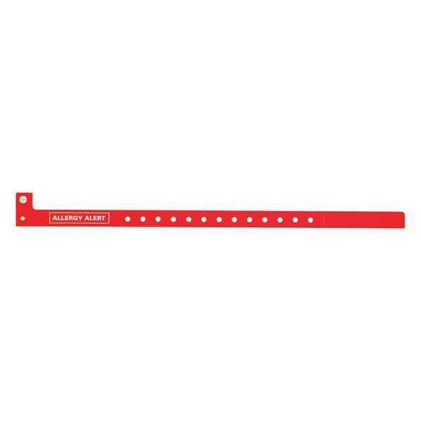Identiplus ID Wristband, Plastic, Allergy Alert, PK500 - P2DM-200-003