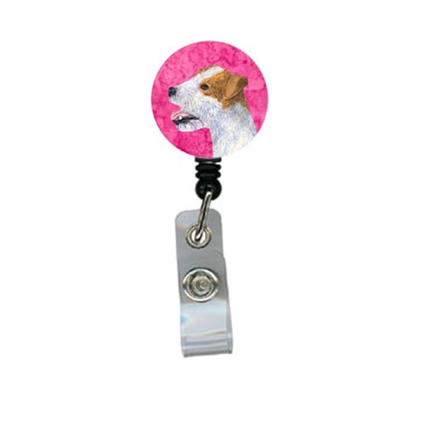 Carolines Treasures Jack Russell Terrier Retractable Badge Reel Or Id Holder With Clip - SS4780-PK-BR