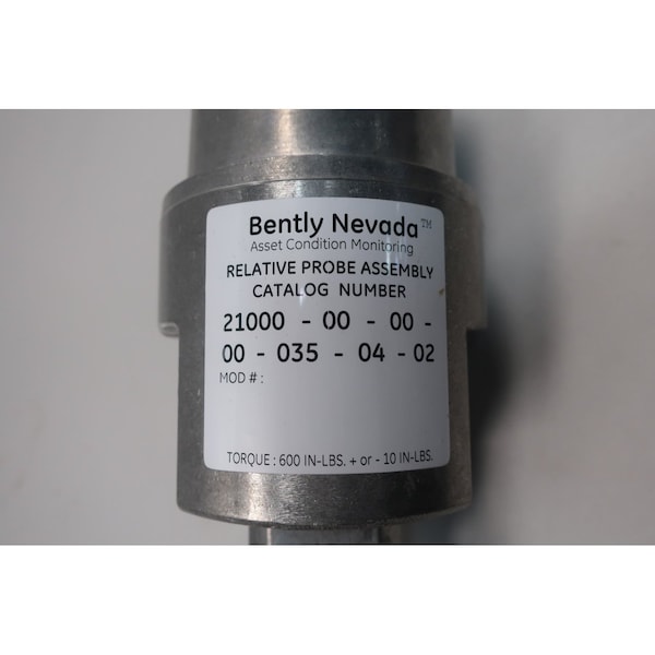 Ensamblaje de Sonda Relativa de Bently Nevada Otros Sensores de Nivel y Transmisor - 21000-00-00-00-035-04-02