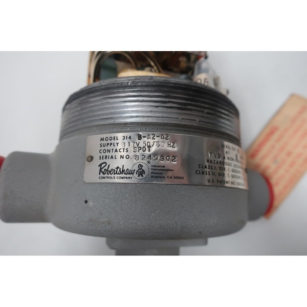 Robertshaw LevelTek 117VAc Otros Sensores de Nivel y Transmisor - 314B-A2-A2