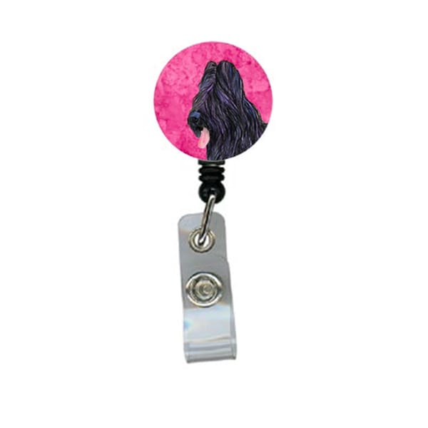 Teacher&Aposs Aid Briard Retractable Badge Reel Or Id Holder With Clip - TE2913479
