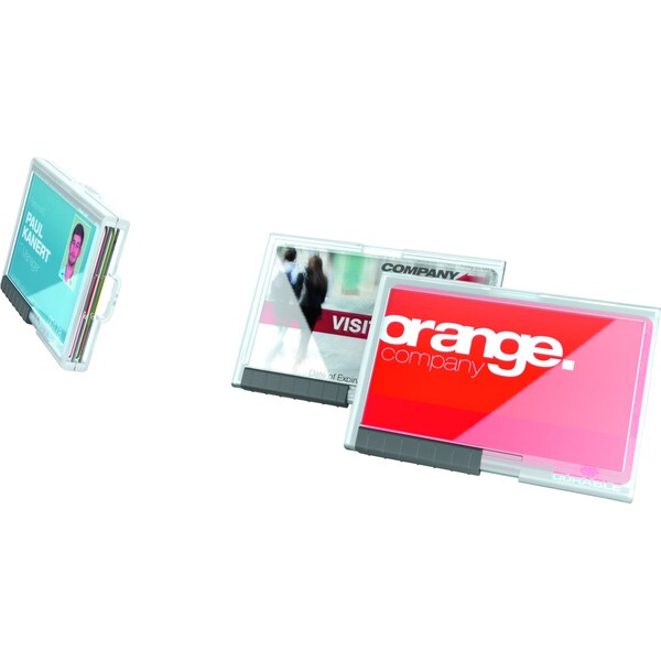 Durable Office Products ID Card Holder, 2-1/2" L, Trio, PK10 - 892019