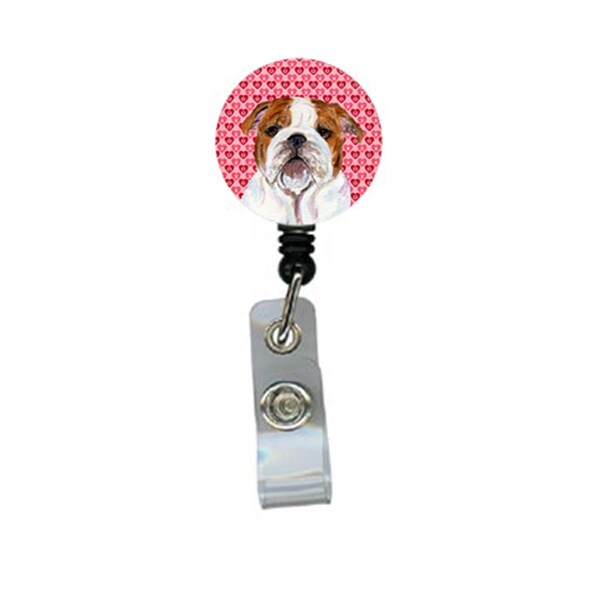 Teacher&Aposs Aid Bulldog English Retractable Badge Reel Or Id Holder With Clip - TE3450758