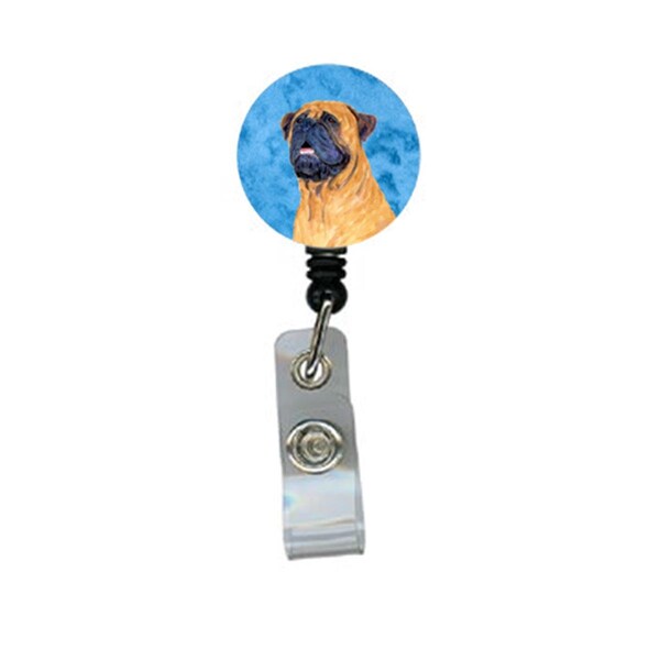 Carolines Treasures Mastiff Retractable Badge Reel Or Id Holder With Clip - SS4796-BU-BR