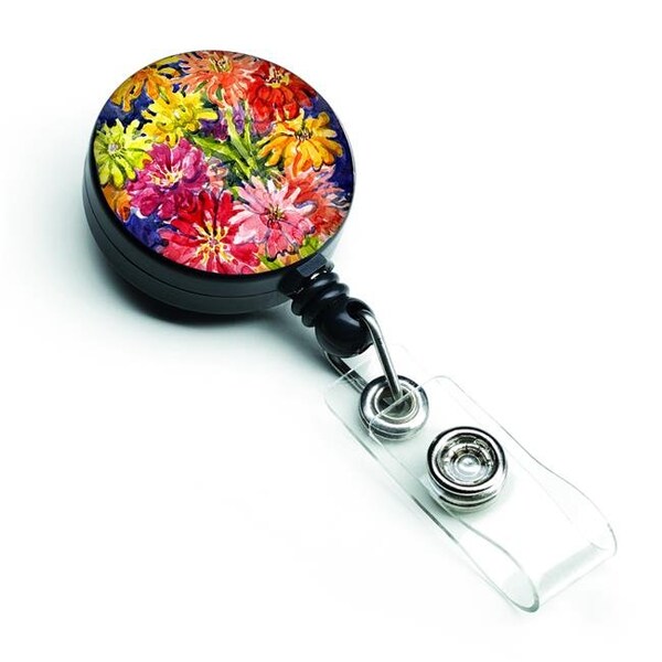 Carolines Treasures Carolines Treasures 6069BR Flower Gerber Daisies Retractable Badge Reel - 6069BR