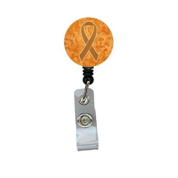 Teacher'S Aid Orange Ribbon Leukemia Awareness Retractable Badge Reel - TE55430
