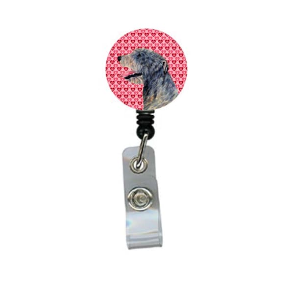 Teachers Aid Irish Wolfhound Retractable Badge Reel Or Id Holder With Clip - TE239005