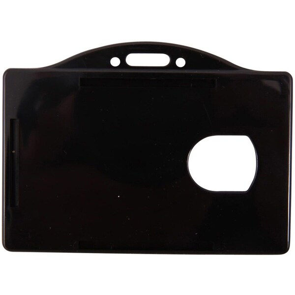 Sicurix ID Card Holders, Horizontal, 3-3/8"x2-1/8"25/PK, Black PK - BAU68310