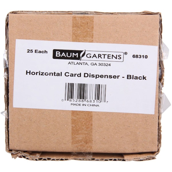 Sicurix ID Card Holders, Horizontal, 3-3/8"x2-1/8"25/PK, Black PK - BAU68310