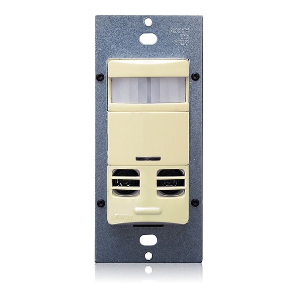 Leviton Occ Snsr, PIR/Usonic, 120-277V AC, Ivory - OSSMT-GDI