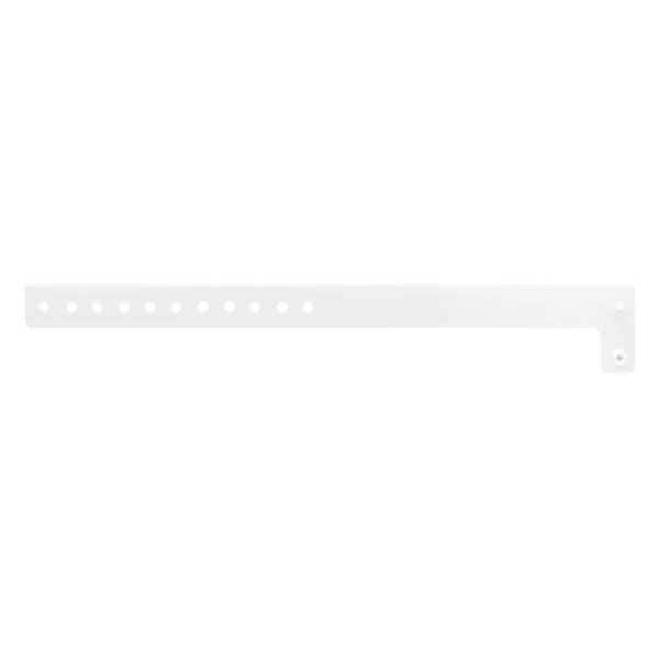 Identiplus ID Wristband, Vinyl, L-Shaped, White, PK500 - V1-09