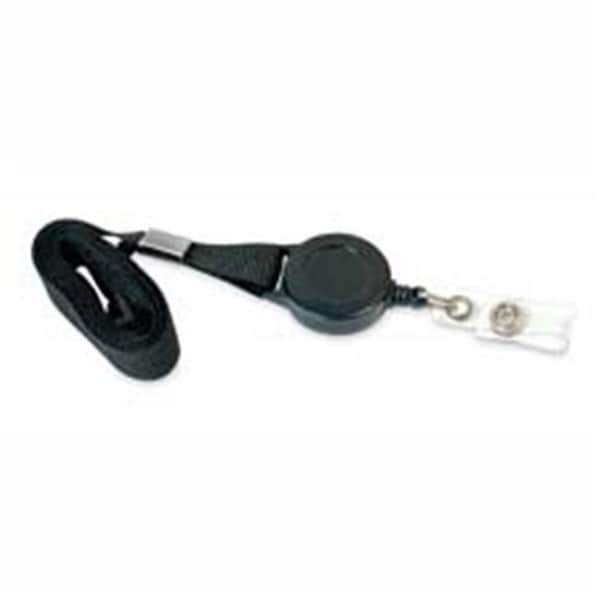 Sicurix SICURIX Badge Reel Lanyards Badge Reel Flat Style 12 Pack BLACK (68979) - 68979