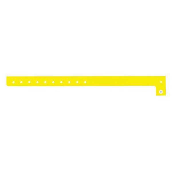Identiplus ID Wristband, Yellow, 5/8 in. W, PK500 - P1-02