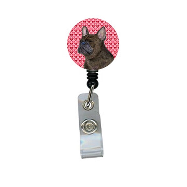 Carolines Treasures French Bulldog Retractable Badge Reel Or Id Holder With Clip - SS4519BR