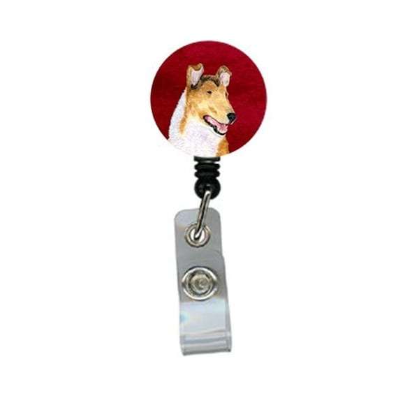 Carolines Treasures Collie Smooth Retractable Badge Reel or ID Holder with Clip - SS6017BR
