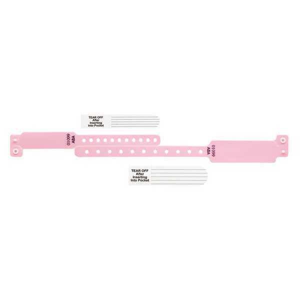 Identiplus ID Wristband Set, Vinyl, Pink, PK300 - VPM2S-38