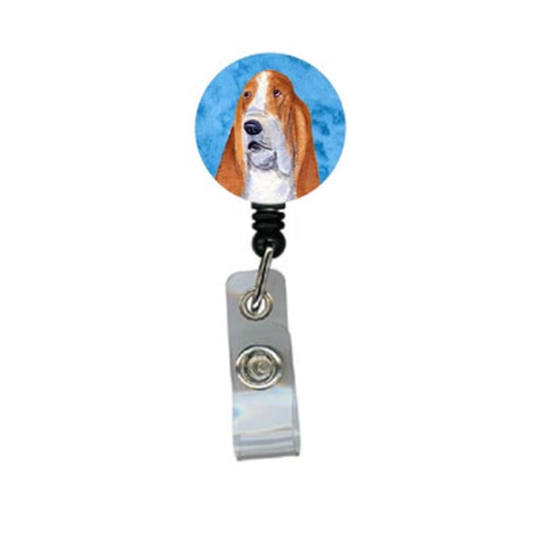 Teacher&Aposs Aid Basset Hound Retractable Badge Reel Or Id Holder With Clip - TE3466695