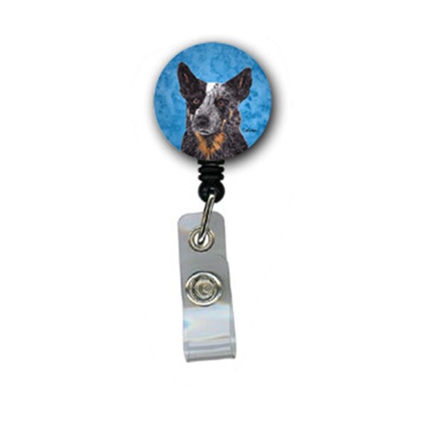 Carolines Treasures Australian Cattle Dog Retractable Badge Reel Or Id Holder With Clip - SC9141BU-BR