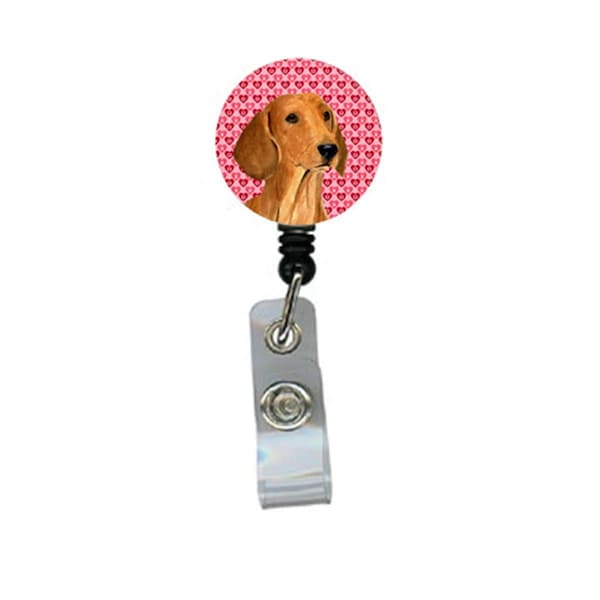 Teachers Aid Dachshund Retractable Badge Reel Or Id Holder With Clip - TE629602