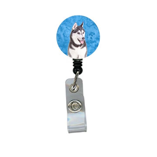 Carolines Treasures Alaskan Malamute Retractable Badge Reel - KJ1224BU-BR