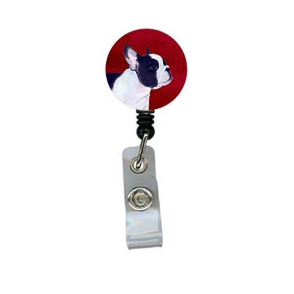 Teacher&Aposs Aid French Bulldog Retractable Badge Reel or ID Holder with Clip - TE2902004