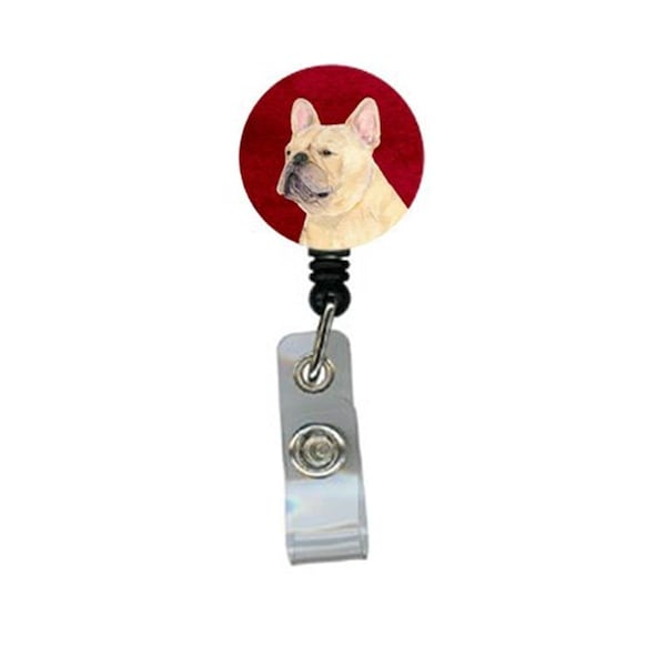 Teacher&Aposs Aid French Bulldog Retractable Badge Reel or ID Holder with Clip - TE2902119