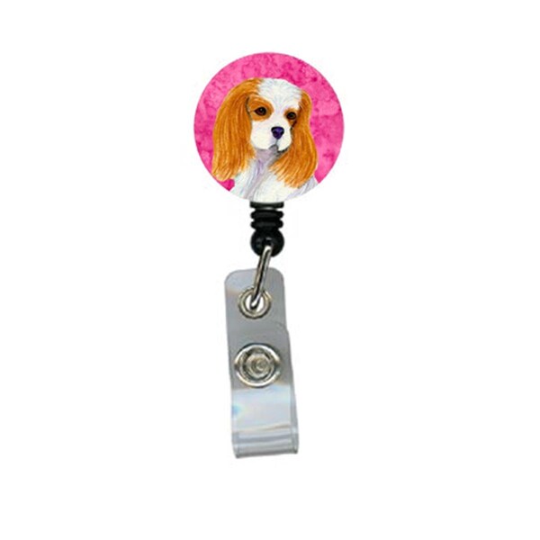 Carolines Treasures Cavalier Spaniel Retractable Badge Reel Or Id Holder With Clip - SS4803-PK-BR