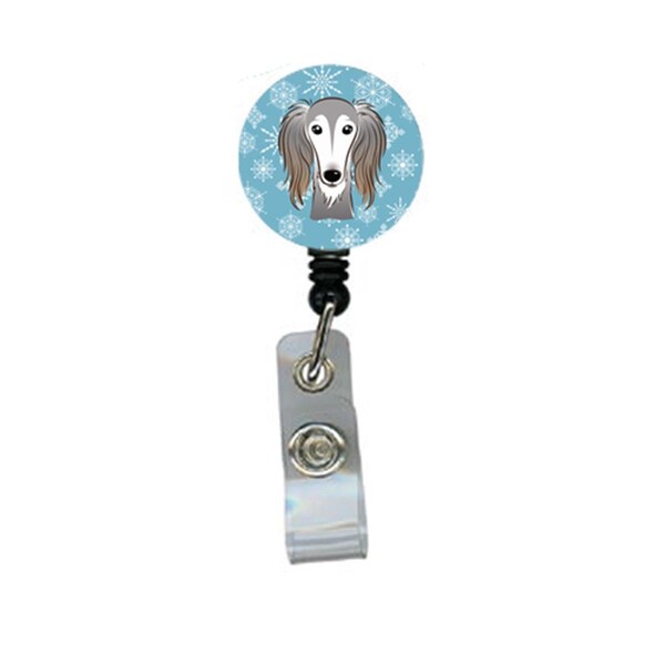 Teacher&Aposs Aid Snowflake Saluki Retractable Badge Reel - TE2920921