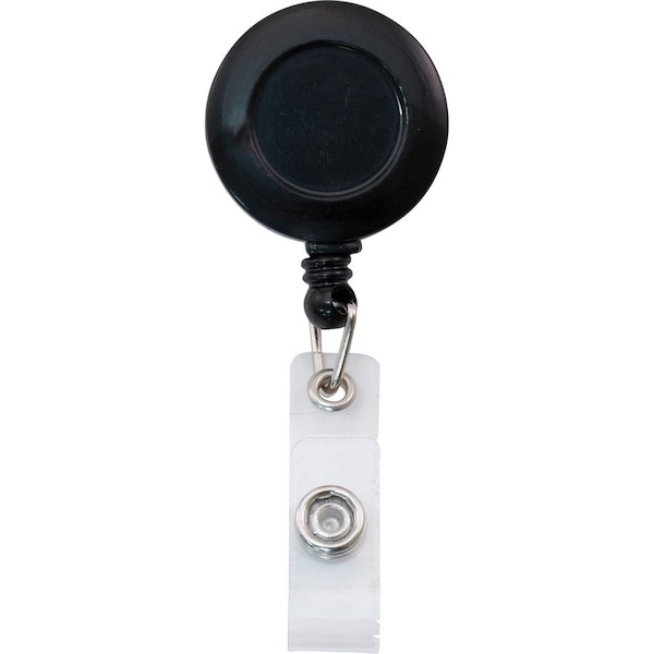 Advantus ID Badge Real, w/Belt Clip, 30"L Cord, 25/PK, Black - AVT75666