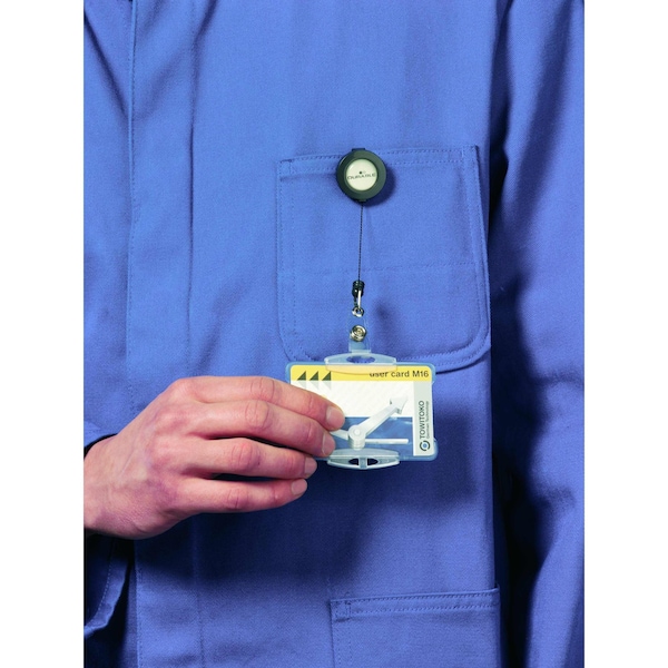 Durable Office Products Badge Reel, 3-5/16" L, Retractable, PK10 - 815258