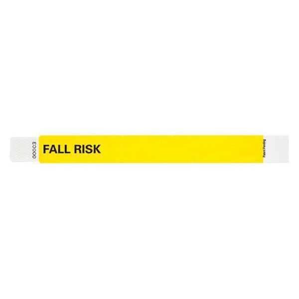 Identiplus ID Wristband, 1 in. W, Fall Risk, PK500 - T2UD-202-34