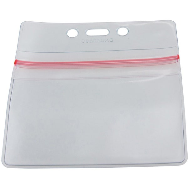 Sicurix ID Card Holders, Sealable, Horizontal, 3-3/4"x2-5/8", 50/PK, CL PK - BAU47830