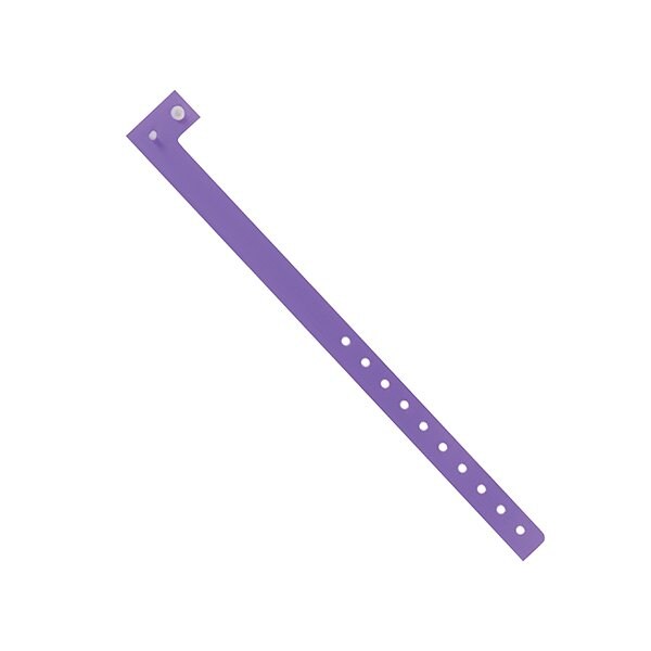 Bsc Preferred 3/4'' x 10'' Purple Plastic Wristbands, 500PK - WR121PL