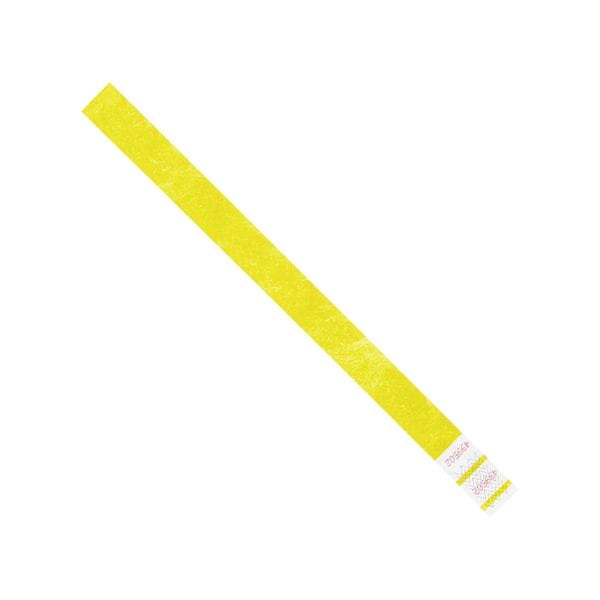 Bsc Preferred 3/4 x 10'' Yellow Tyvek Wristbands, 500PK - BUY00087248